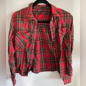 LIGHT PLAID TOP SHOP TOP